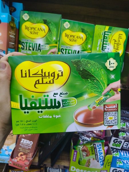 محلى خالي من السكر ١٠٠ مغلف