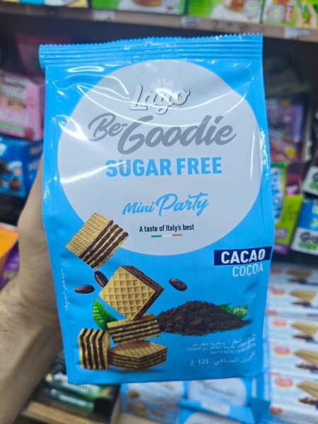 بسكوت كاكاو خالي من السكر