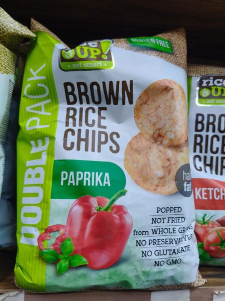 شبس الارز البني طعم البابريكا