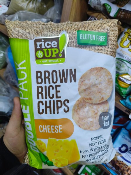 شبس بالارز البني بطعم الجبنه